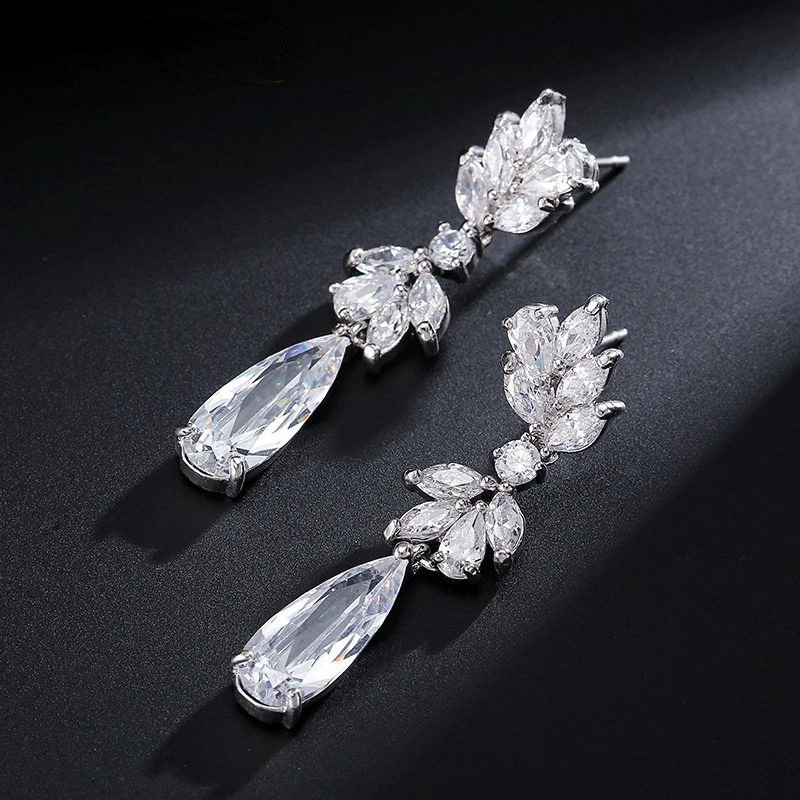 2022 New Luxury Rose Gold Silver Color Pear Earrings for Women Anniversary Gift Jewelry Wholesale E6773
2022 New Luxury Rose Gold Silver Color Pear Earrings for Women Anniversary Gift Jewelry Wholesale E6773