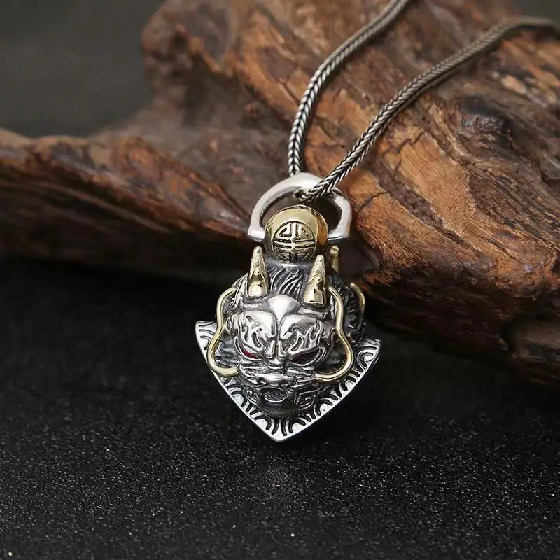 HX Personality Domineering Necklace Men's Tenglong Bell Pendant Thai Handmade Retro Zodiac Pendant Accessories
HX Personality Domineering Necklace Men's Tenglong Bell Pendant Thai Handmade Retro Zodiac Pendant Accessories