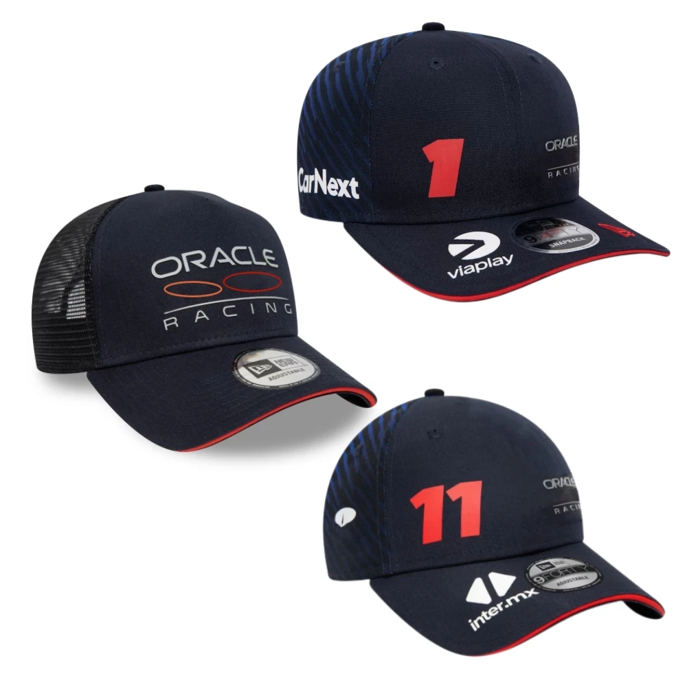

High Quality 1:1 Oracle Red Racing 2023 F1 Cap Formula One Cap F1 9FORTY Sergio Perez Cap Men's and Women's Fan Sun Visor Hat