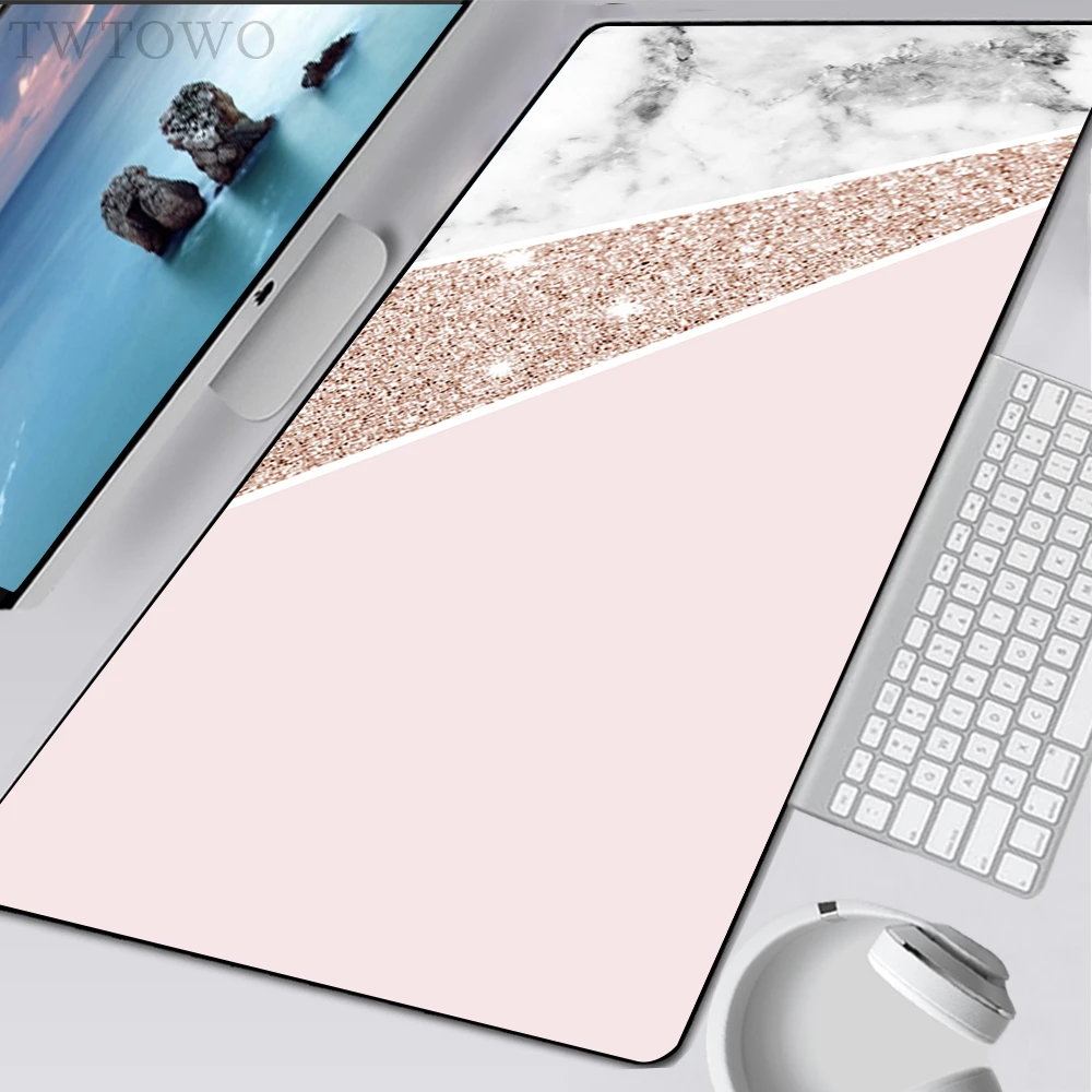 Pink Rose Gold Marble Mousepad Custom New Large HD keyboard pad Mouse Mat MousePads Anti-slip Natural Rubber Carpet Gamer
Pink Rose Gold Marble Mousepad Custom New Large HD keyboard pad Mouse Mat MousePads Anti-slip Natural Rubber Carpet Gamer