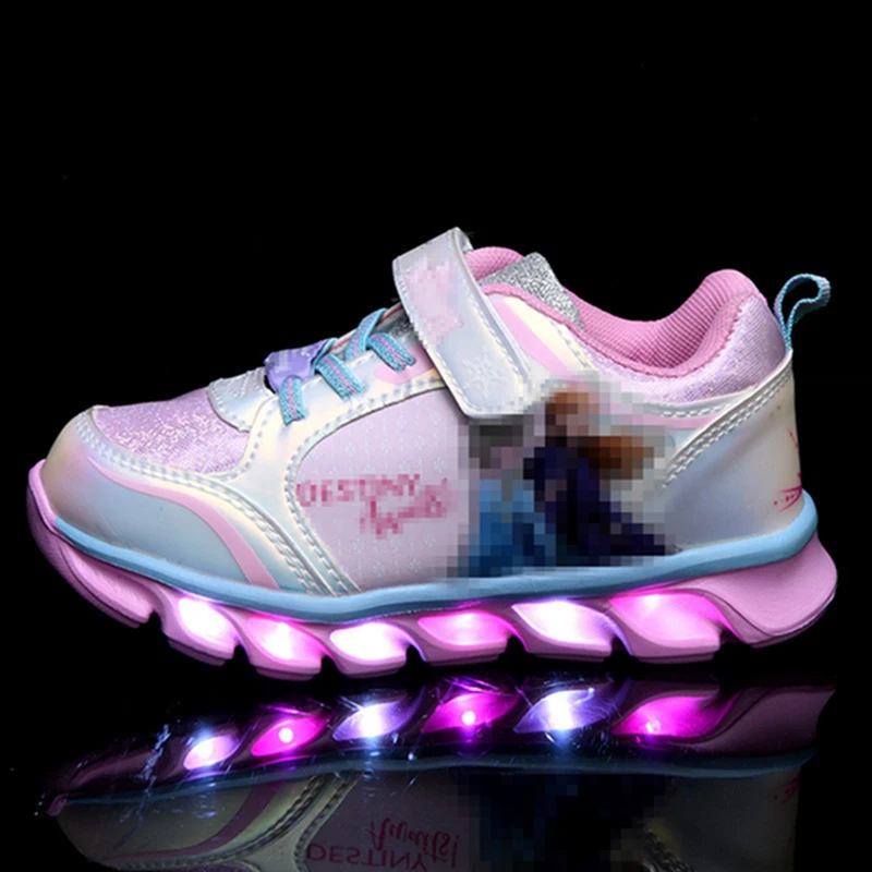 Disney Cartoon Frozen Kids Shoes Children Sneakers Baby Girls Led Flashing Light Shoes Breathable Casual Running Sports Shoes
Disney Cartoon Frozen Kids Shoes Children Sneakers Baby Girls Led Flashing Light Shoes Breathable Casual Running Sports Shoes