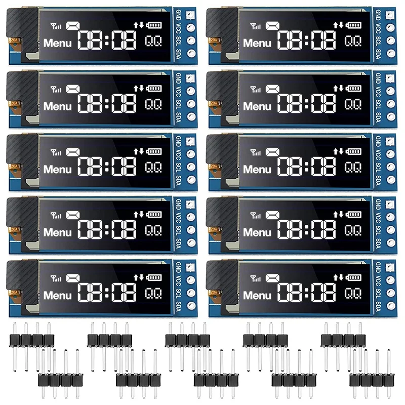 Модуль OLED-дисплея SSD1306, плата последовательного самосветящегося дисплея IIC I2C для Arduino Raspberry PI, 10 комплектов
Модуль OLED-дисплея SSD1306, плата последовательного самосветящегося дисплея IIC I2C для Arduino Raspberry PI, 10 комплектов