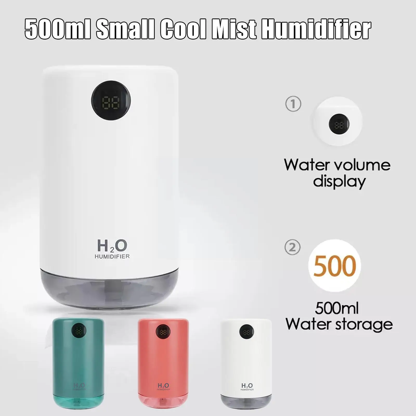 1PCS 500ml Mini Air Humidifier Aroma Essential Oil Diffuser Portable Humidifier For Home Car USB Hot H5G2
1PCS 500ml Mini Air Humidifier Aroma Essential Oil Diffuser Portable Humidifier For Home Car USB Hot H5G2