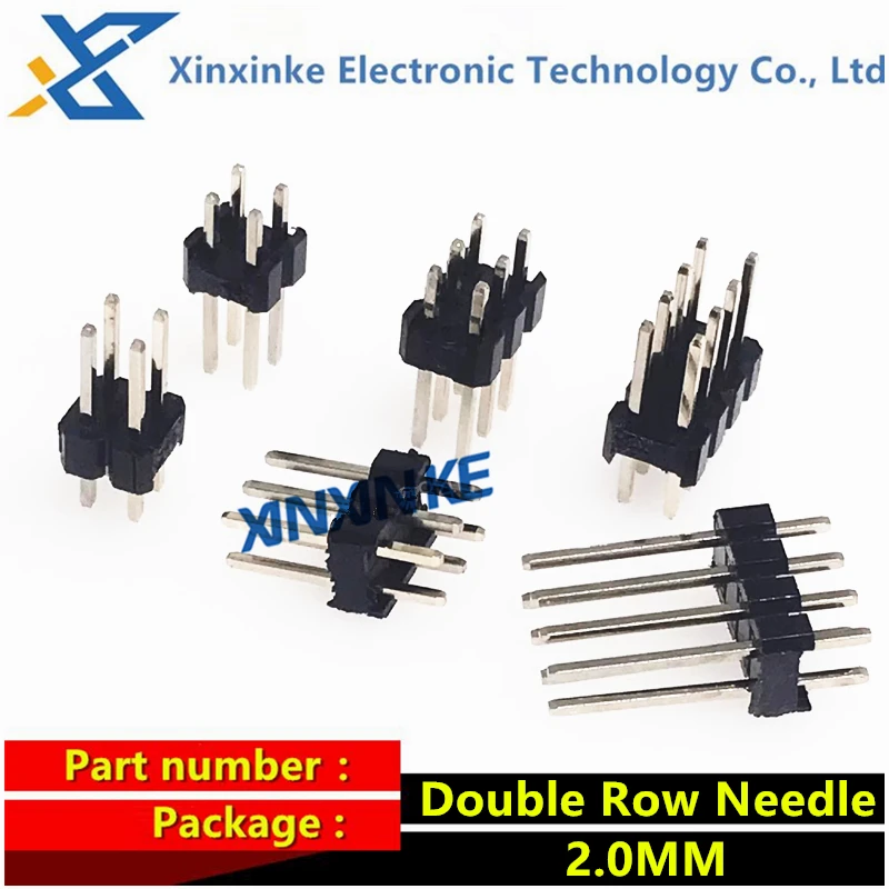 Spacing 2.0MM Straight Needles Double Row Needle 2*2P/3/4/5/6/7/8/9/10/12/15/20/40 Pins
Spacing 2.0MM Straight Needles Double Row Needle 2*2P/3/4/5/6/7/8/9/10/12/15/20/40 Pins