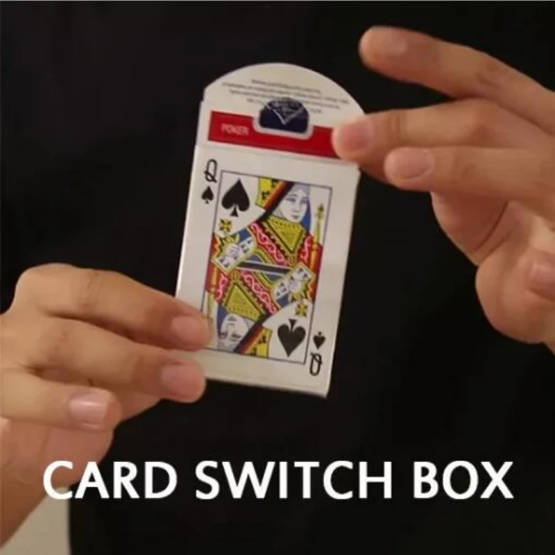 

Card Switch Box Close up Magic Tricks Illusions Card Magic Props Visual Magic Find The Chosen Card Street Magic Show Beginner