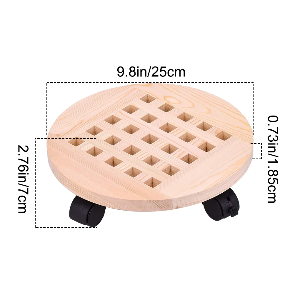 Wood Plant Stand Round Rolling Tray with Rotating Wheels Indoor Outdoor Pots Storage Rack for Home Garden Type 2 40cm
Wood Plant Stand Round Rolling Tray with Rotating Wheels Indoor Outdoor Pots Storage Rack for Home Garden Type 2 40cm