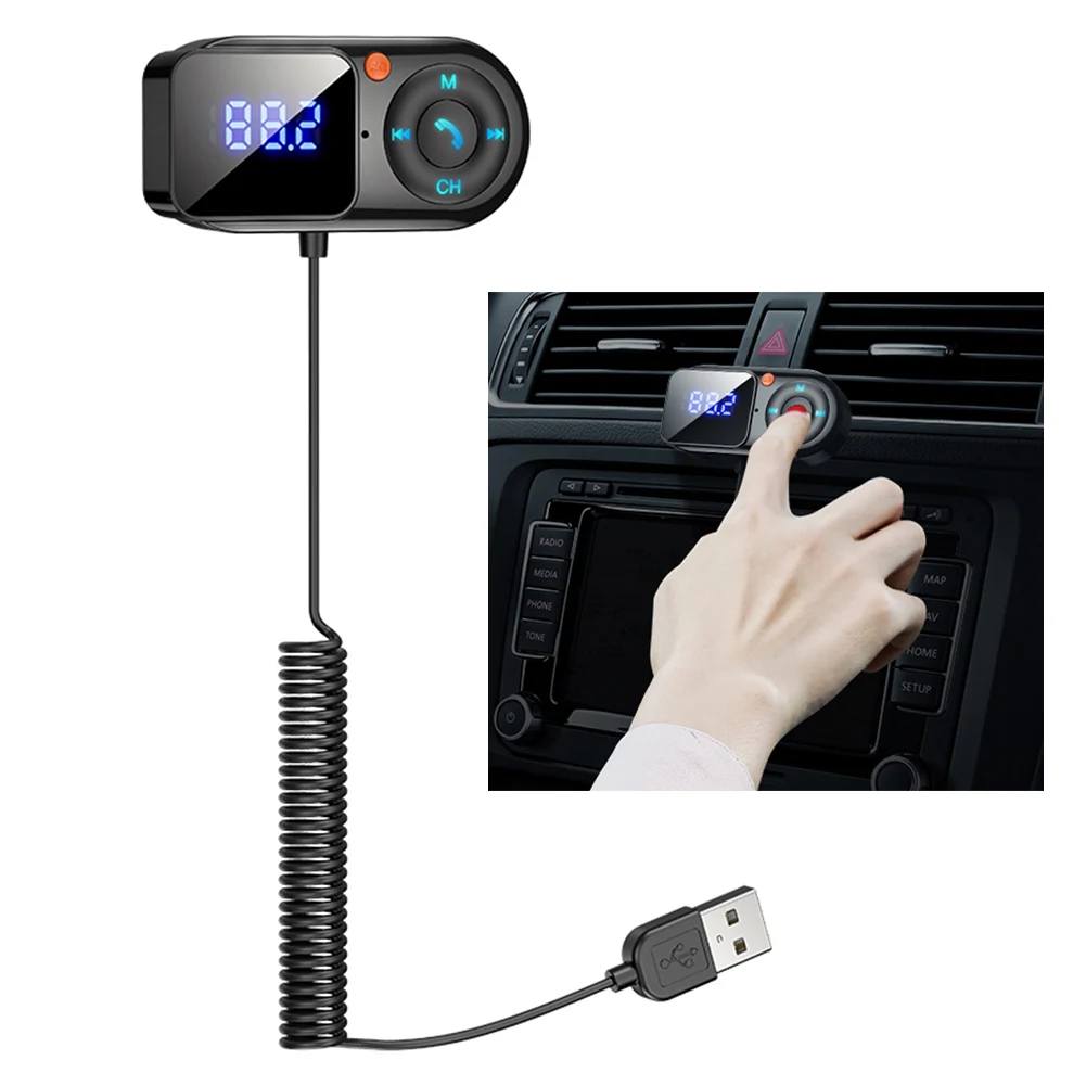 Car Wireless Audio Transmitter Receiver AUX USB Adapter Car Mp3 Player Handsfree Car Handfree FM Transmitter Audio Cable
Car Wireless Audio Transmitter Receiver AUX USB Adapter Car Mp3 Player Handsfree Car Handfree FM Transmitter Audio Cable