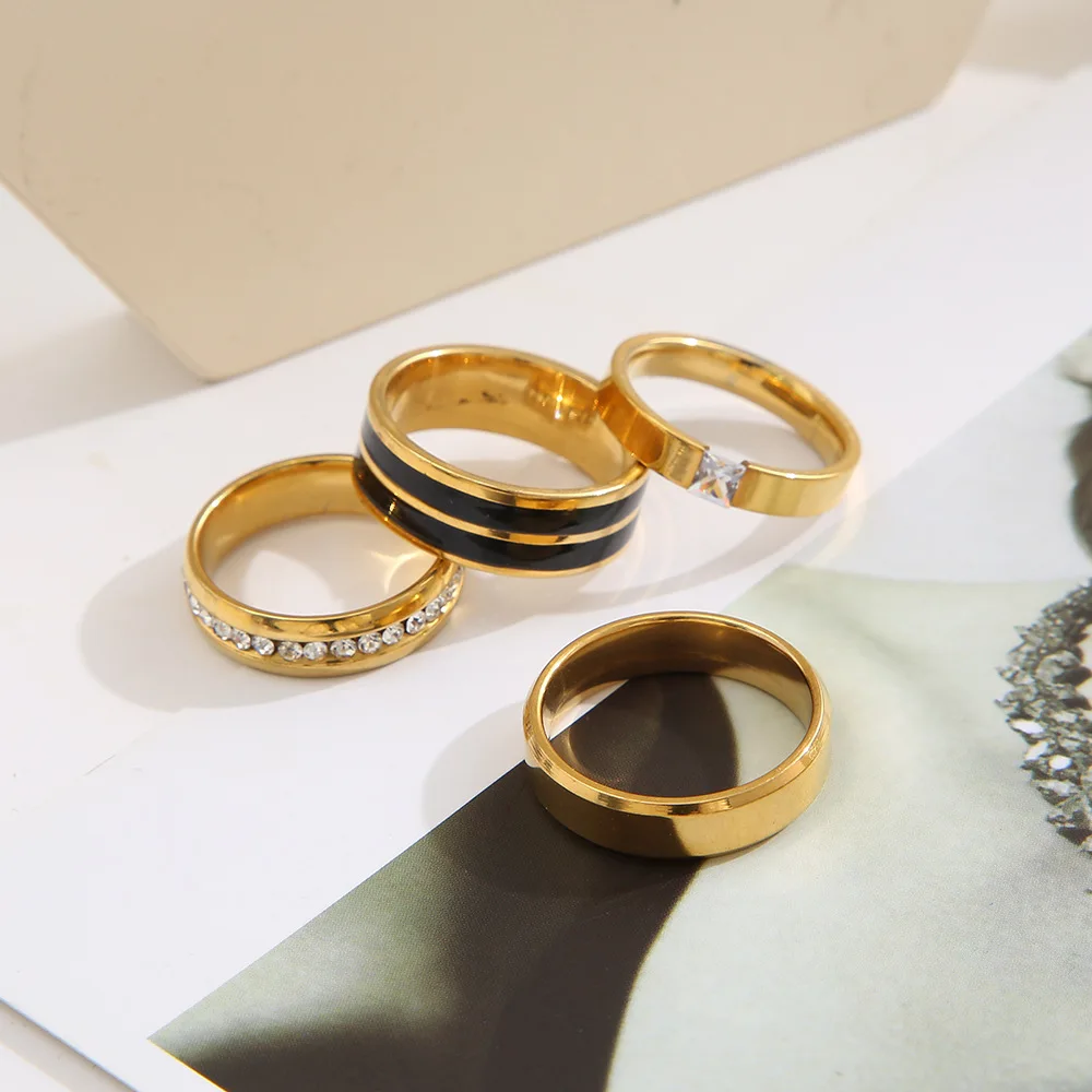 Punk Vintage Titanium Steel Gold Color Finger Rings for Men Women Stainless Steel Female Wedding Jewelry Gifts
Punk Vintage Titanium Steel Gold Color Finger Rings for Men Women Stainless Steel Female Wedding Jewelry Gifts