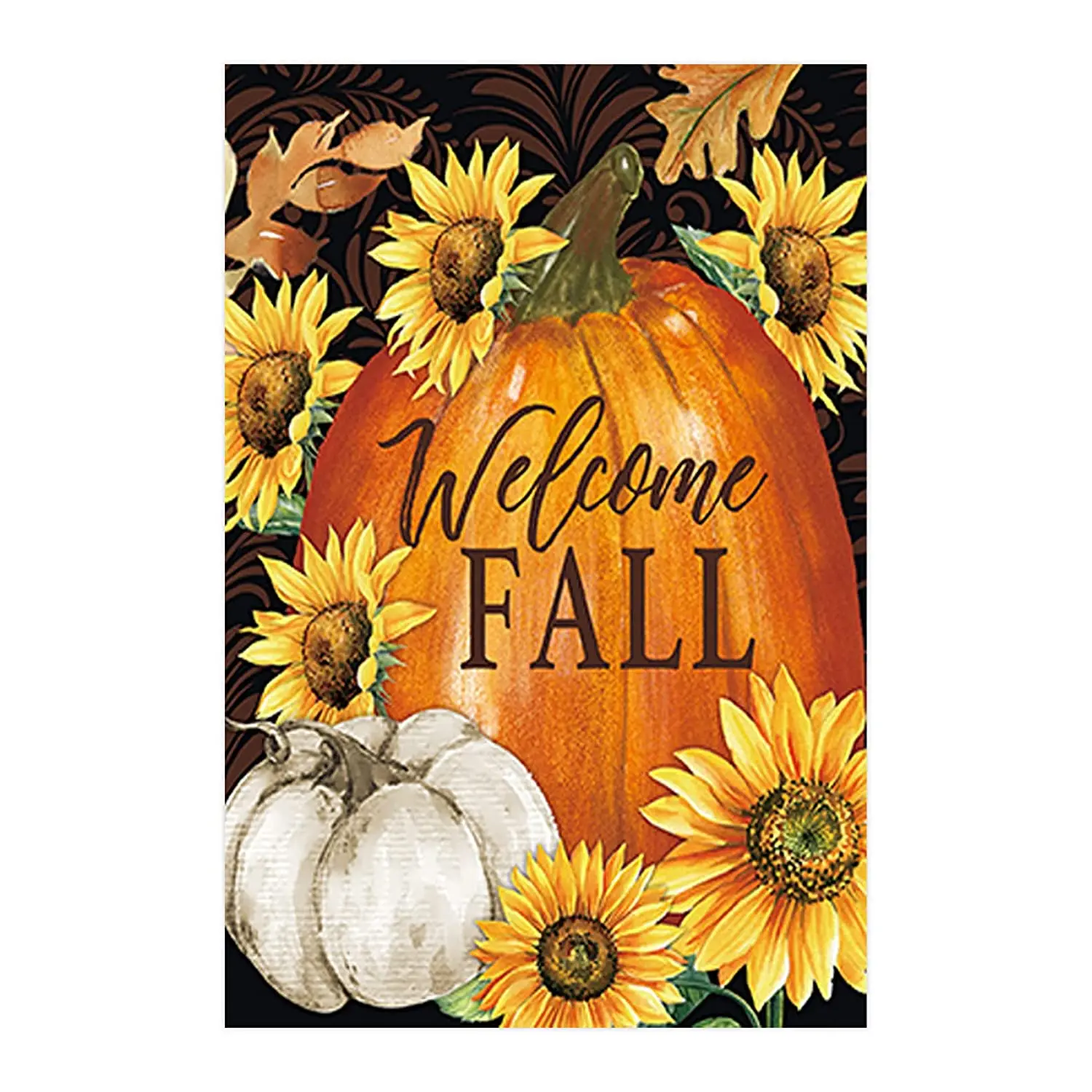 

Home Decorative Welcome Fall Sunflower House Yard Outdoor Harvest Pumpkin Garden Flag Banner for Outside House Yard Home Decorat