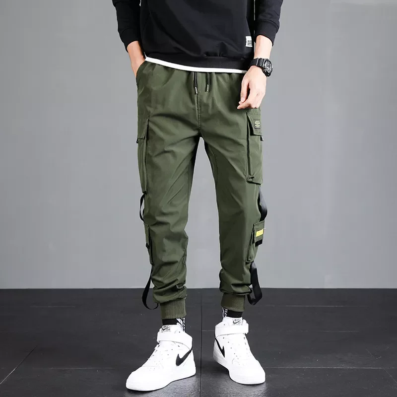 2022NEW Ribbons Harem Joggers Men Cargo Pants Fashion Drawstring Trousers Streetwear Hip Hop Casual Pockets Track Pants
2022NEW Ribbons Harem Joggers Men Cargo Pants Fashion Drawstring Trousers Streetwear Hip Hop Casual Pockets Track Pants