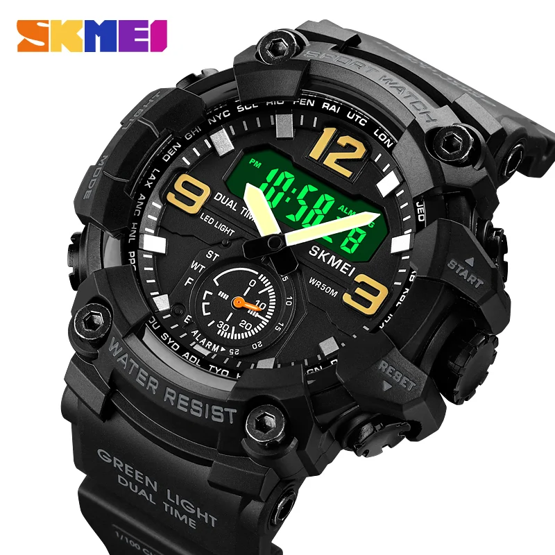 SKMEI Japan Digital movement LED Light Sport Watch Mens Military Date Countdown Clock 5Bar Waterproof Wristwatches reloj hombre
SKMEI Japan Digital movement LED Light Sport Watch Mens Military Date Countdown Clock 5Bar Waterproof Wristwatches reloj hombre