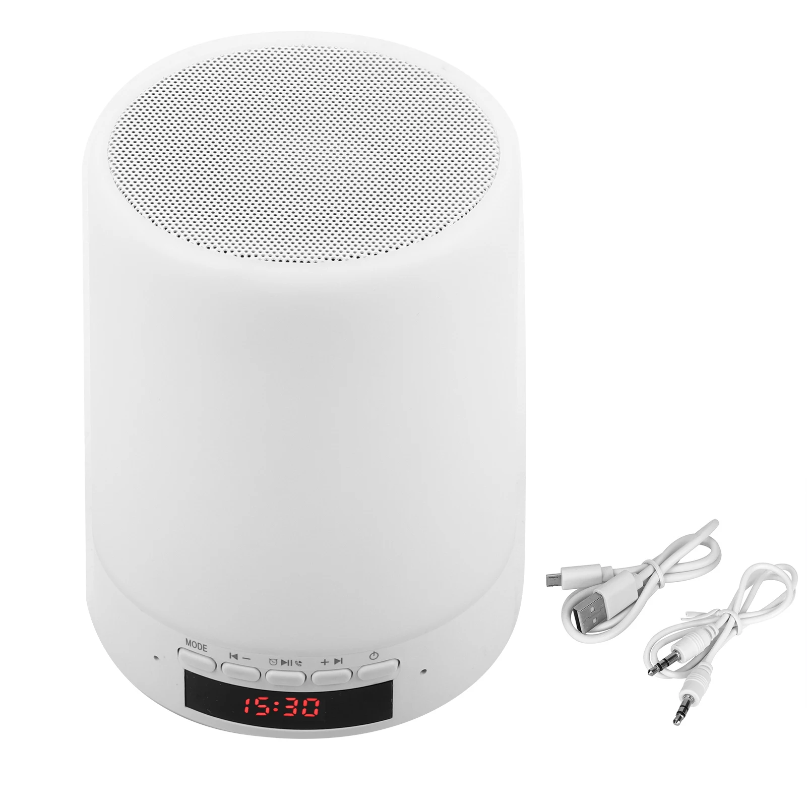 Night Light Bluetooth Speaker Color Changing LED Lamp Speaker Smart Alarm Clock MP3 Player
Night Light Bluetooth Speaker Color Changing LED Lamp Speaker Smart Alarm Clock MP3 Player