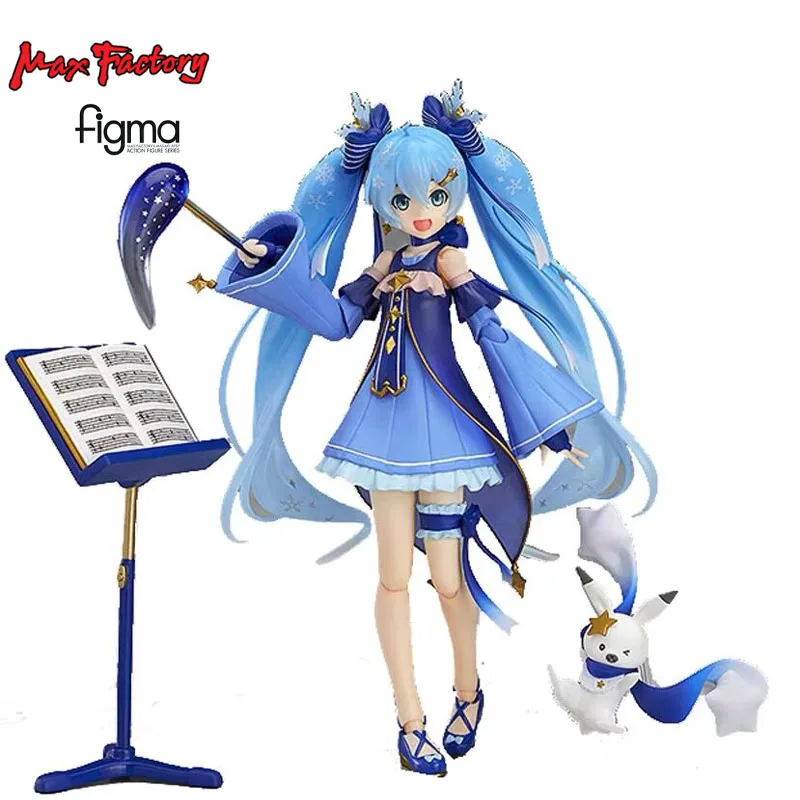 

Maxfacry Figma EX 037 Hatsune Miku VOCALOID Twinkle Snow Ver 2017 PVC Action Figure Anime Model Toys Collection Originality Gift