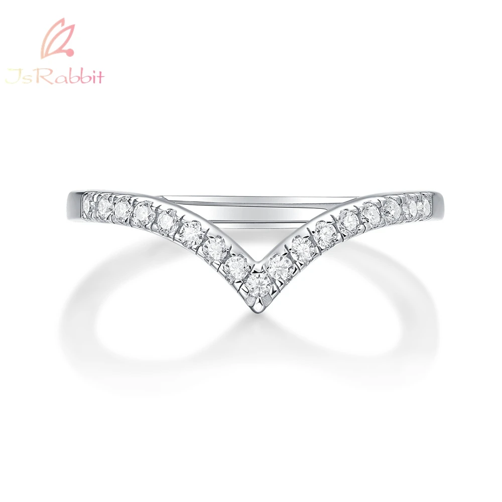 IsRabbit 18K Gold Plated V-Shaped Moissanite Row Diamonds Simple Anniversary Ring 925 Sterling Silver Fine Jewelry Drop Shipping
IsRabbit 18K Gold Plated V-Shaped Moissanite Row Diamonds Simple Anniversary Ring 925 Sterling Silver Fine Jewelry Drop Shipping