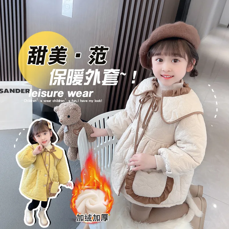 Children Llittle Fragrant Cotton Padded Clothes New Winter Style Little Girls Sweet Lovely Turtleneck Cotton Padded Jacket 
Children Llittle Fragrant Cotton Padded Clothes New Winter Style Little Girls Sweet Lovely Turtleneck Cotton Padded Jacket