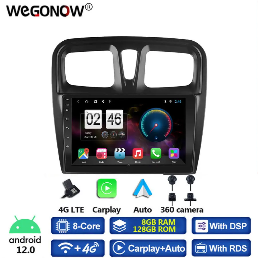 360 Camera CanBus 8GB+128GB Android 12.0 Car DVD Player GPS WIFI Bluetooth RDS Radio For Renault Logan 2 2012 - 2019 Sandero 2
360 Camera CanBus 8GB+128GB Android 12.0 Car DVD Player GPS WIFI Bluetooth RDS Radio For Renault Logan 2 2012 - 2019 Sandero 2