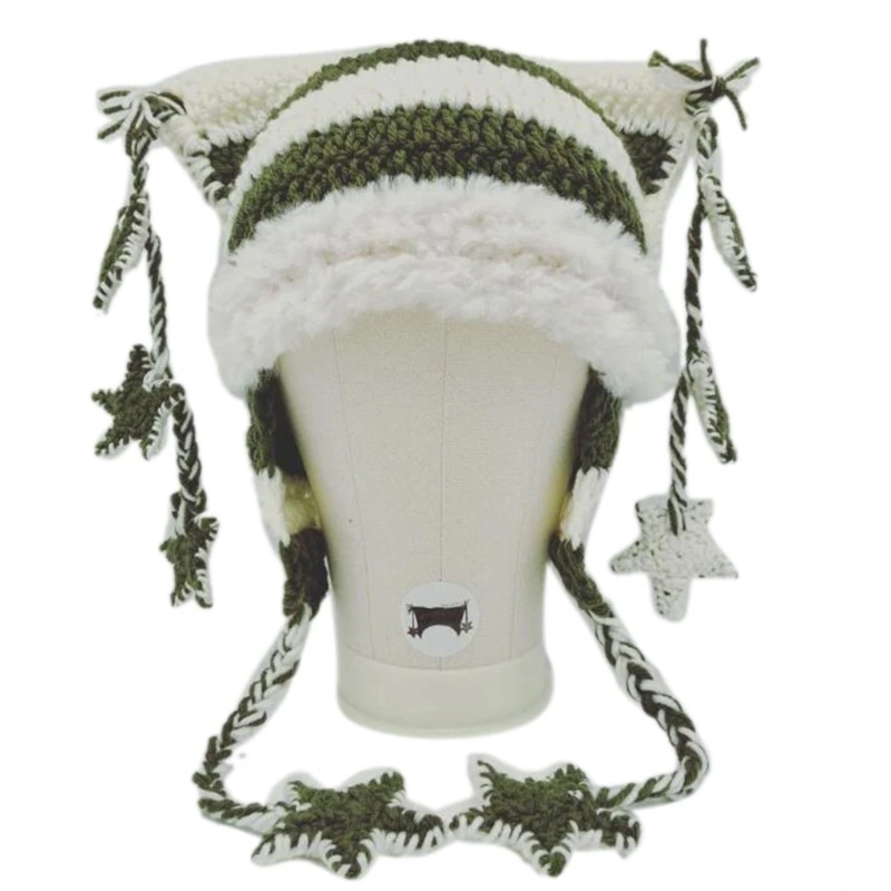 Winter Knitted Lovely Hat Keep Warm Hat Cold Weather Windproof Hat for Autumn 57BD
Winter Knitted Lovely Hat Keep Warm Hat Cold Weather Windproof Hat for Autumn 57BD