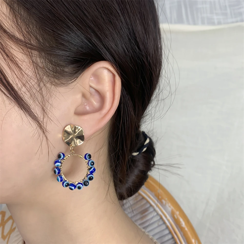 Vintage Evil Eye Round Stud Earrings For Women Fashion Exaggerated Big Circle Resin Metal Pearl Earring Good Luck Party Jewelry
Vintage Evil Eye Round Stud Earrings For Women Fashion Exaggerated Big Circle Resin Metal Pearl Earring Good Luck Party Jewelry