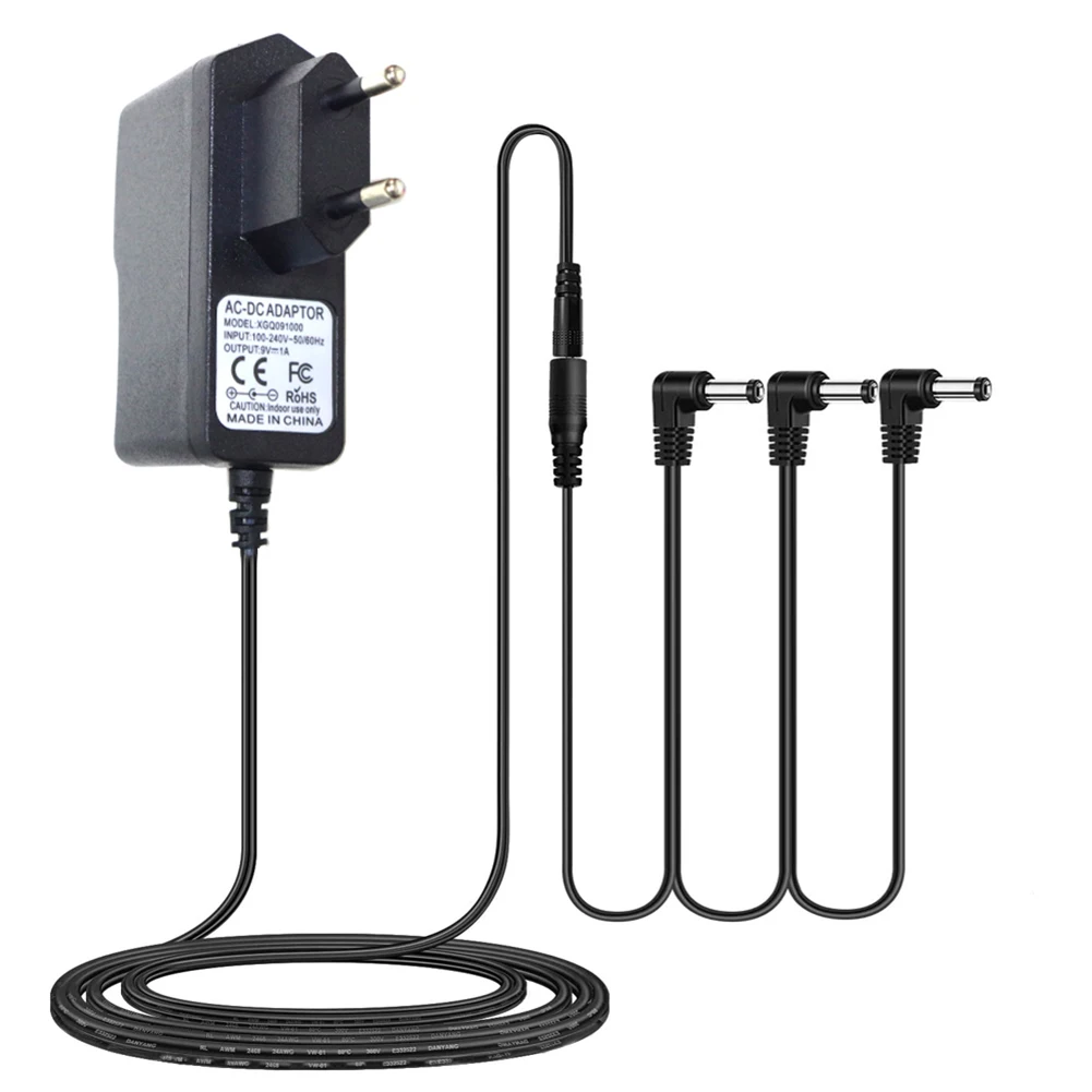 9VDC 1A Adapter Plug Daisy Chain Leads Cable For Guitar Effects Pedal 3 6Ways EU/US Standard For Powering Multiple Effect Pedals
9VDC 1A Adapter Plug Daisy Chain Leads Cable For Guitar Effects Pedal 3 6Ways EU/US Standard For Powering Multiple Effect Pedals