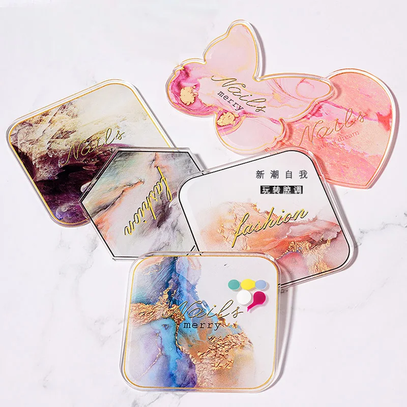 1Pc Heart Shape Resin Agate Stone Nail Color Palette for False Tips Gel Polish Drawing Mixing Pallet Showing Shelf Manicure Tool
1Pc Heart Shape Resin Agate Stone Nail Color Palette for False Tips Gel Polish Drawing Mixing Pallet Showing Shelf Manicure Tool