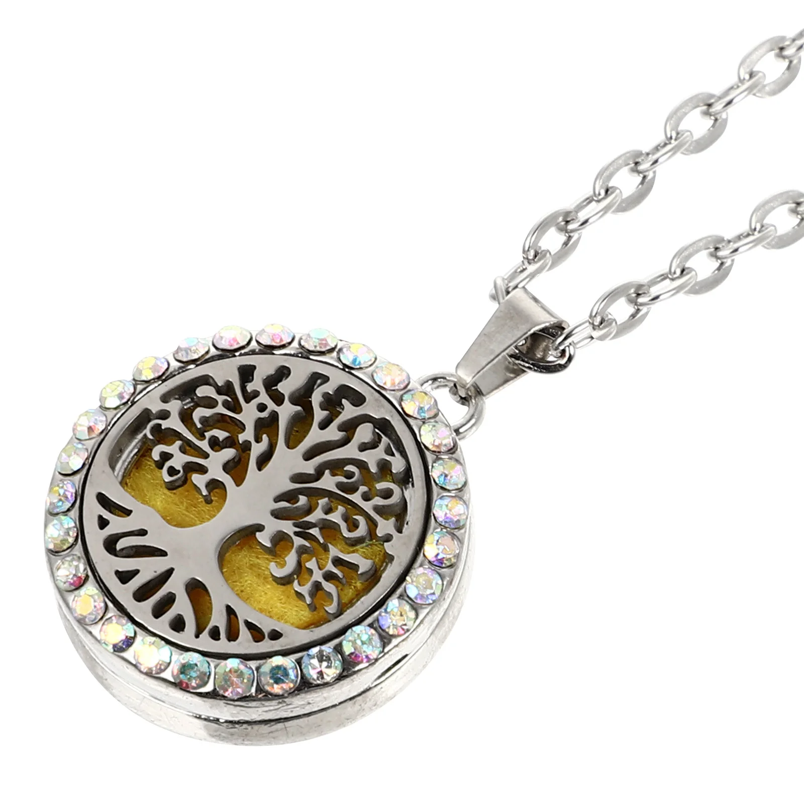 Essential Oil Locket Jewelry Aromatherapy Necklace Stainless Steel Pendant Fashionable
Essential Oil Locket Jewelry Aromatherapy Necklace Stainless Steel Pendant Fashionable