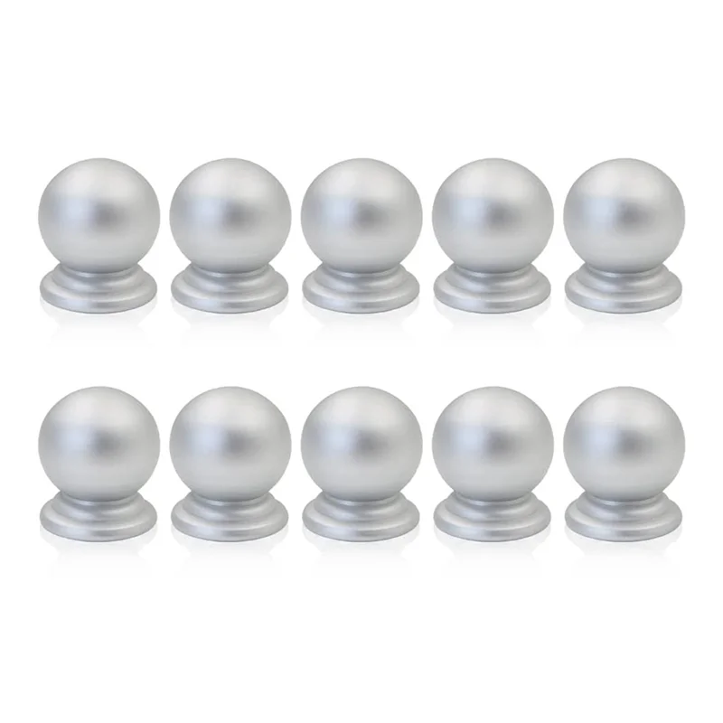 10 Pcs Cabinet Knobs Round Ball Knobs Bathroom Cabinet Knobs Dresser Knobs Modern Cabinet Hardware for Kitchen Silver
10 Pcs Cabinet Knobs Round Ball Knobs Bathroom Cabinet Knobs Dresser Knobs Modern Cabinet Hardware for Kitchen Silver