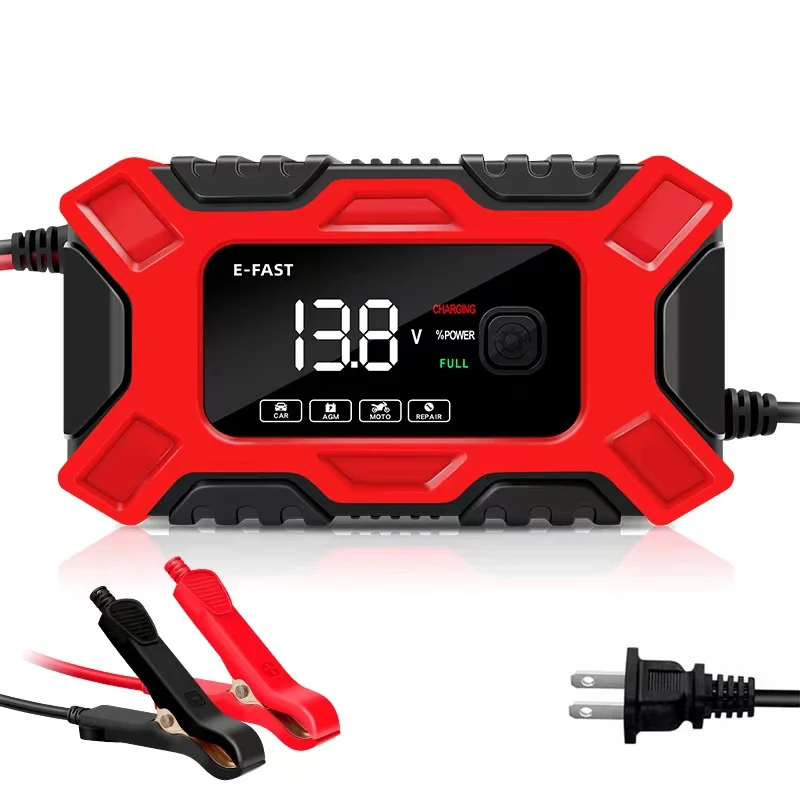 E-FAST TK300 intelligent chip control 12v6a car battery charger 6a 12V AGM start stop battery charger with automatic detection
E-FAST TK300 intelligent chip control 12v6a car battery charger 6a 12V AGM start stop battery charger with automatic detection