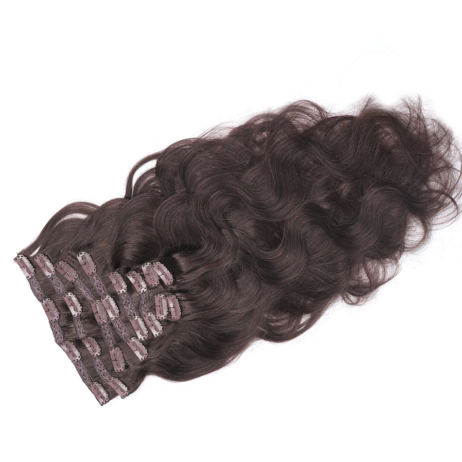 Chocolate Brown Brazilian Body Wave Clip In Human Hair Extensions Natural Wavy Clip Ins Remy Hair Clip-On 12-28 Inch 70-140Gram
Chocolate Brown Brazilian Body Wave Clip In Human Hair Extensions Natural Wavy Clip Ins Remy Hair Clip-On 12-28 Inch 70-140Gram