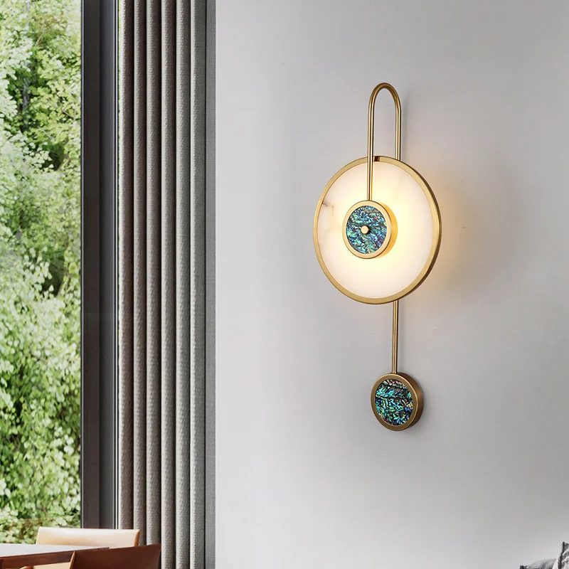Golden Marble Wall Light Luxury Round Copper Wall Lamp Nordic Sconce For Living Room Dining Restroom Bedroom Aisle Stair
Golden Marble Wall Light Luxury Round Copper Wall Lamp Nordic Sconce For Living Room Dining Restroom Bedroom Aisle Stair