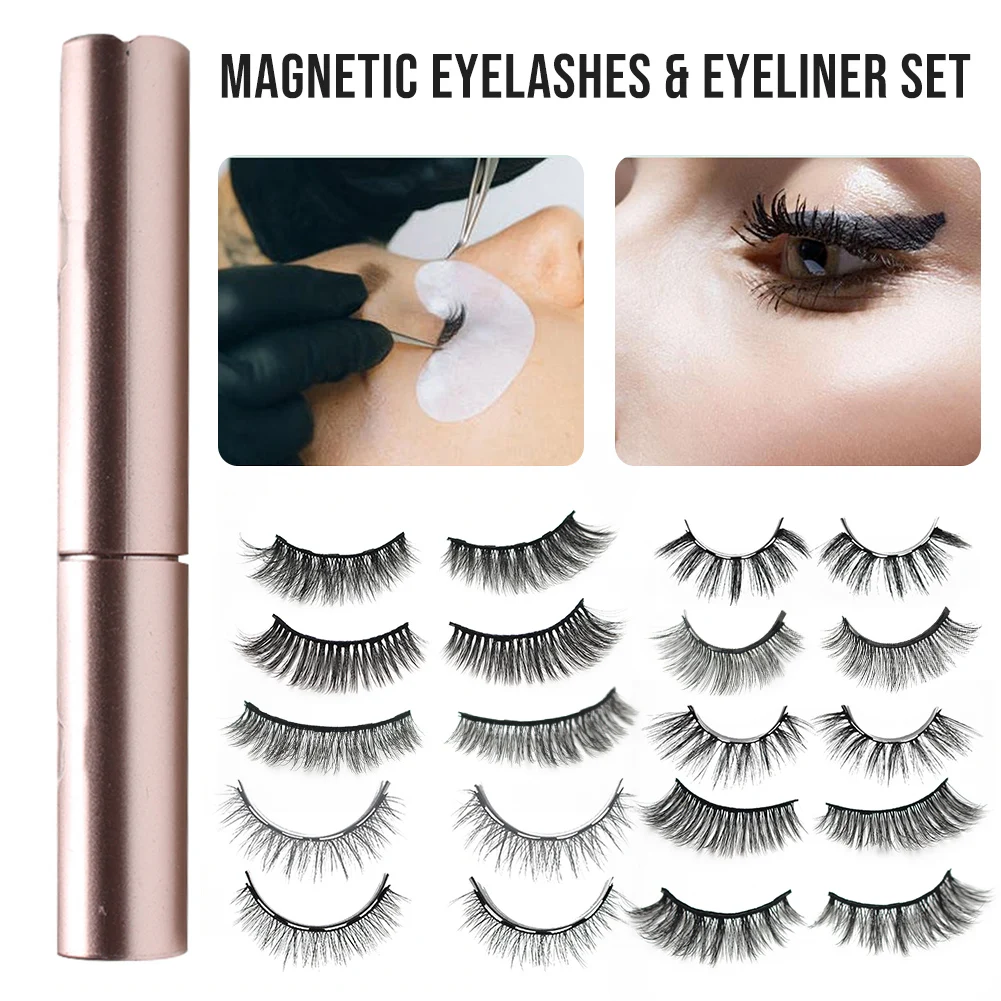 Magnetic Natural False Eyelashes Extension with Liquid Eyeliner Kit Reusable Long Lasting False Eyelashes Eye Makeup for Women
Magnetic Natural False Eyelashes Extension with Liquid Eyeliner Kit Reusable Long Lasting False Eyelashes Eye Makeup for Women
