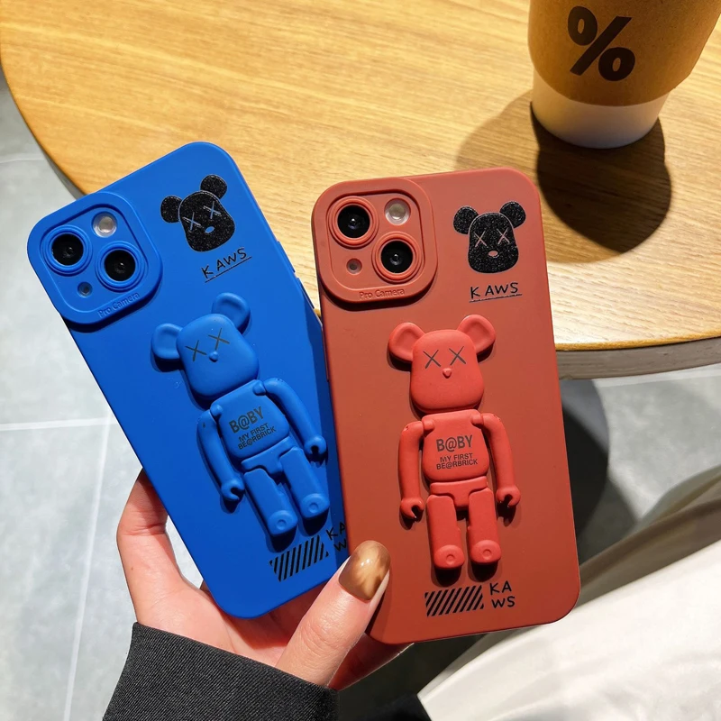 Cute Bear Silicone Stand Phone Case For iPhone 11 12 13 Pro Max Mini X XR XS Max 7 8 Plus SE2022 Soft Full lens protection Cover
Cute Bear Silicone Stand Phone Case For iPhone 11 12 13 Pro Max Mini X XR XS Max 7 8 Plus SE2022 Soft Full lens protection Cover