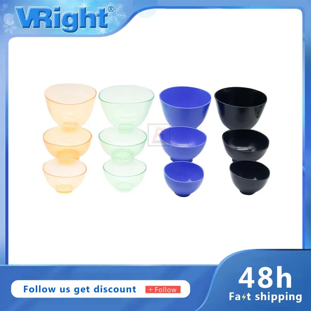 

1PCS Dental Rubber Bowl Gypsum Mixing Bowl Dentistry Tool Plastic Dental Lab Medical Silicon Bowl For Oral Hygiene 4Colors