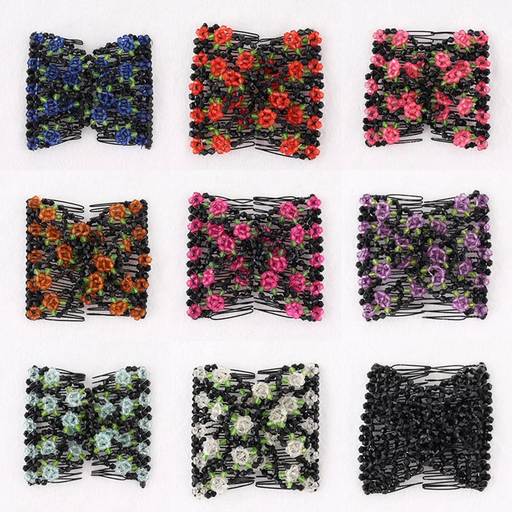 4 Pcs Double-row Comb Hair Clip Variety Bowknot Clips Elastic Stretchy Slide Accessory Head Miss Claw Women
4 Pcs Double-row Comb Hair Clip Variety Bowknot Clips Elastic Stretchy Slide Accessory Head Miss Claw Women