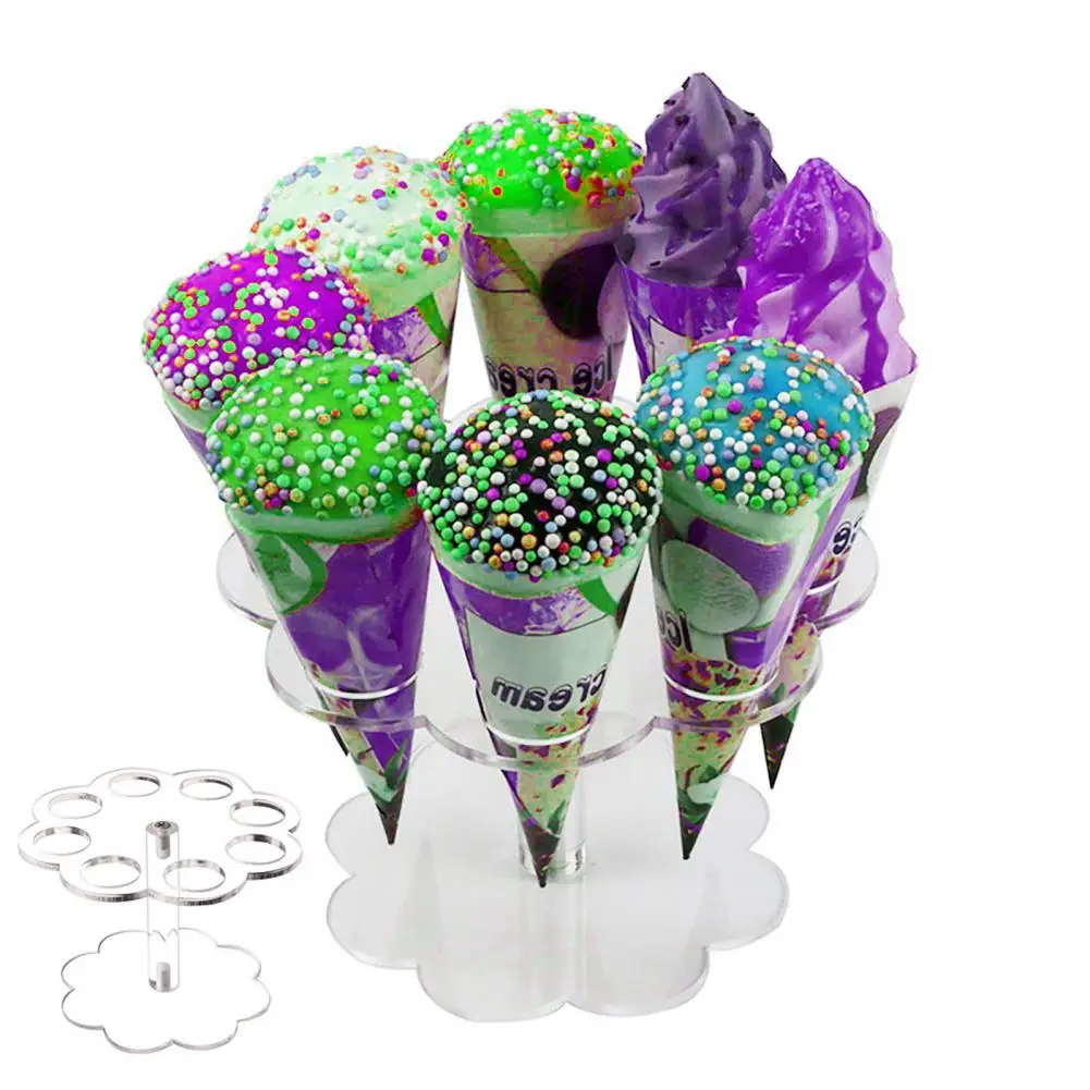 8 Holes Detachable Graduation Practical Transparent Display Home Party Kitchen Stand Acrylic Ice Cream Cone Holder DIY Reusable
8 Holes Detachable Graduation Practical Transparent Display Home Party Kitchen Stand Acrylic Ice Cream Cone Holder DIY Reusable
