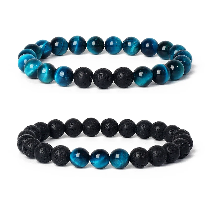 Royal Blue Tiger Eye Lava Bracelets Men Reiki Nature Stone Bead Anxiety Stress Relief Healing Couple Bracelets for Women Jewelry
Royal Blue Tiger Eye Lava Bracelets Men Reiki Nature Stone Bead Anxiety Stress Relief Healing Couple Bracelets for Women Jewelry