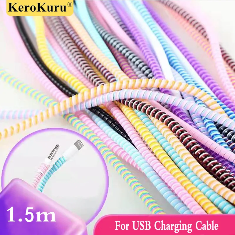 Cable Protector Cover 1.5m Cable Protector For Xiaomi iPhone Earphone Wire Protection Charging USB Data Cord Rope Protector
Cable Protector Cover 1.5m Cable Protector For Xiaomi iPhone Earphone Wire Protection Charging USB Data Cord Rope Protector