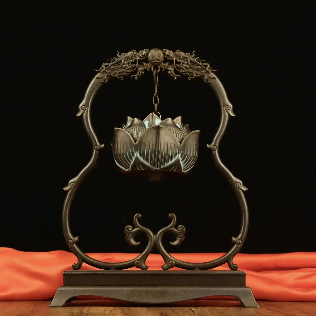 Chinese Elaborate Bronze Sculpture Luck ‘Lotus Dragon’Incense Burner Metal Crafts Small Decorative Article Home Decoration#2
Chinese Elaborate Bronze Sculpture Luck ‘Lotus Dragon’Incense Burner Metal Crafts Small Decorative Article Home Decoration#2