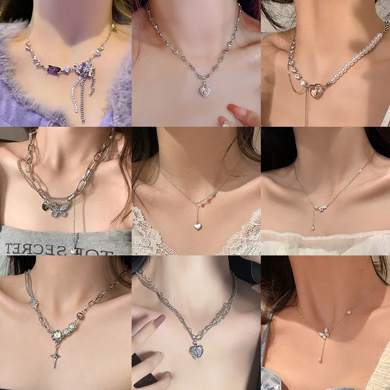 2023 New S925 Silver Necklace Female Necklace Sweet Cool Wind Punk Clavicle Chain Female Pearl Advanced Sense
2023 New S925 Silver Necklace Female Necklace Sweet Cool Wind Punk Clavicle Chain Female Pearl Advanced Sense