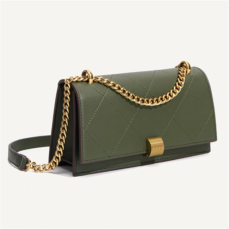 Vintage High Quality Flap Pocket Chain Shoulder Bag Light Luxury Cross-Body Green Small Square Bag
Vintage High Quality Flap Pocket Chain Shoulder Bag Light Luxury Cross-Body Green Small Square Bag