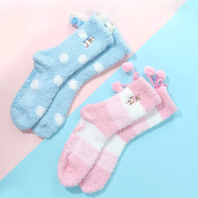 Kawaii Sanrio Anime Socks Cute Cinnamoroll My Melody Winter Thickening Warm Antiskid Home Furnishings Socks Girls Christmas Gift
Kawaii Sanrio Anime Socks Cute Cinnamoroll My Melody Winter Thickening Warm Antiskid Home Furnishings Socks Girls Christmas Gift