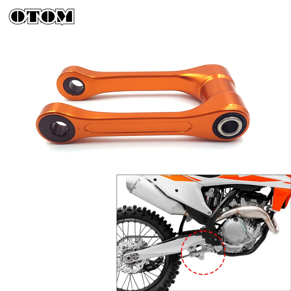 

OTOM Motorcycle Adjustable Lowering Linkage Arm CNC Shock Pull Rod Lever For KTM SXF HUSQVARNA FE TC GASGAS EXF MCF Dirt Bikes