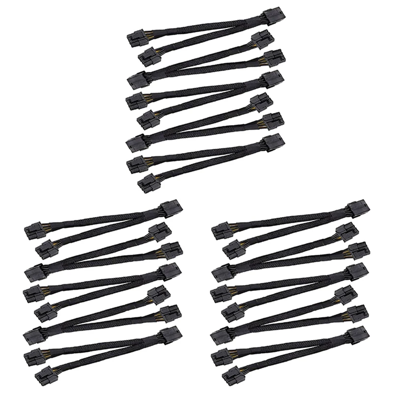 15Pcs 20Cm Graphics Video Card 8 Pin Female To 2X8P(6+2)Pin Extention Power Cable Male Pcie PCI Express 18AWG Cable
15Pcs 20Cm Graphics Video Card 8 Pin Female To 2X8P(6+2)Pin Extention Power Cable Male Pcie PCI Express 18AWG Cable