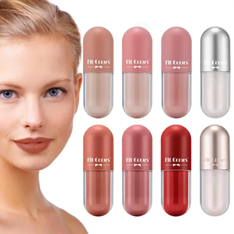 

Matte Liquid Lipstick Women And Girls Easy-to-Color Lip Glaze 8 PCS Multicolored Makeup For Every Season Perfect For Office