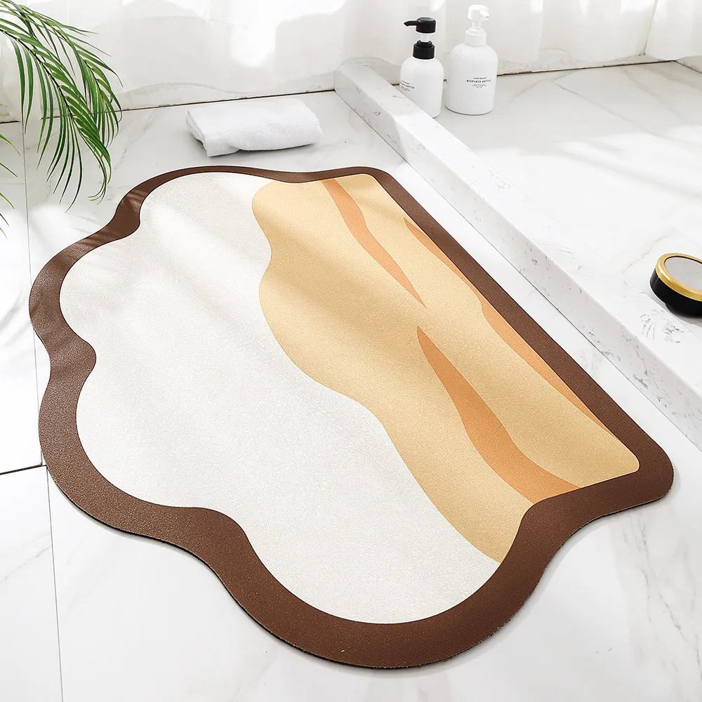 New Bathroom Doormats Modern Minimalist Style Absorbent Foot Mat Cartoon Shape Rubber Non-Slip Quick Drying Rug
New Bathroom Doormats Modern Minimalist Style Absorbent Foot Mat Cartoon Shape Rubber Non-Slip Quick Drying Rug