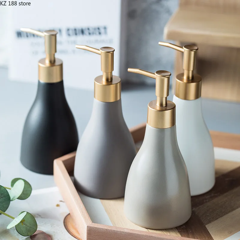 280ML Liquid Soap Dispenser Ceramic Shampoo Hand Sanitizer Pump Bottle Kitchen Bathroom Accessories Outdoor Travel Bottle
280ML Liquid Soap Dispenser Ceramic Shampoo Hand Sanitizer Pump Bottle Kitchen Bathroom Accessories Outdoor Travel Bottle