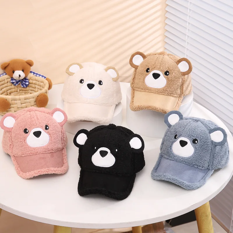 Children's Hat Winter New Lamb Plush Cartoon Baseball Hat for Boys and Girls Cute and Warm Baby Bear Duck Tongue Hat Korean
Children's Hat Winter New Lamb Plush Cartoon Baseball Hat for Boys and Girls Cute and Warm Baby Bear Duck Tongue Hat Korean
