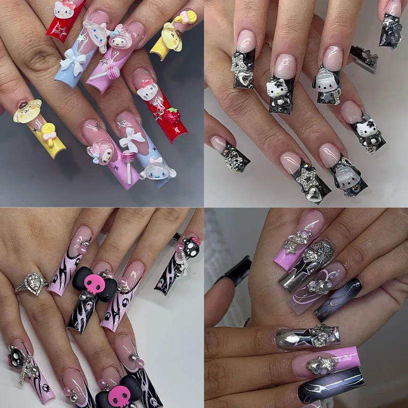 New 2023 41 Style Sanrios Kuromi Cinnamoroll Melody Kitty Euramerican long nail tablets Wearing Nail Patch Long Styles nail tips
New 2023 41 Style Sanrios Kuromi Cinnamoroll Melody Kitty Euramerican long nail tablets Wearing Nail Patch Long Styles nail tips