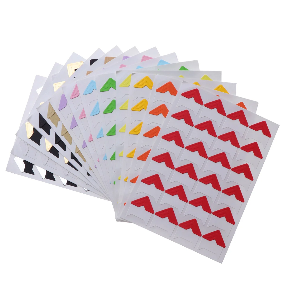 13 Sheets Photo Corner Stickers for Scrapbook Album Diary DIY Corner Protection Paster (Multicolor)
13 Sheets Photo Corner Stickers for Scrapbook Album Diary DIY Corner Protection Paster (Multicolor)