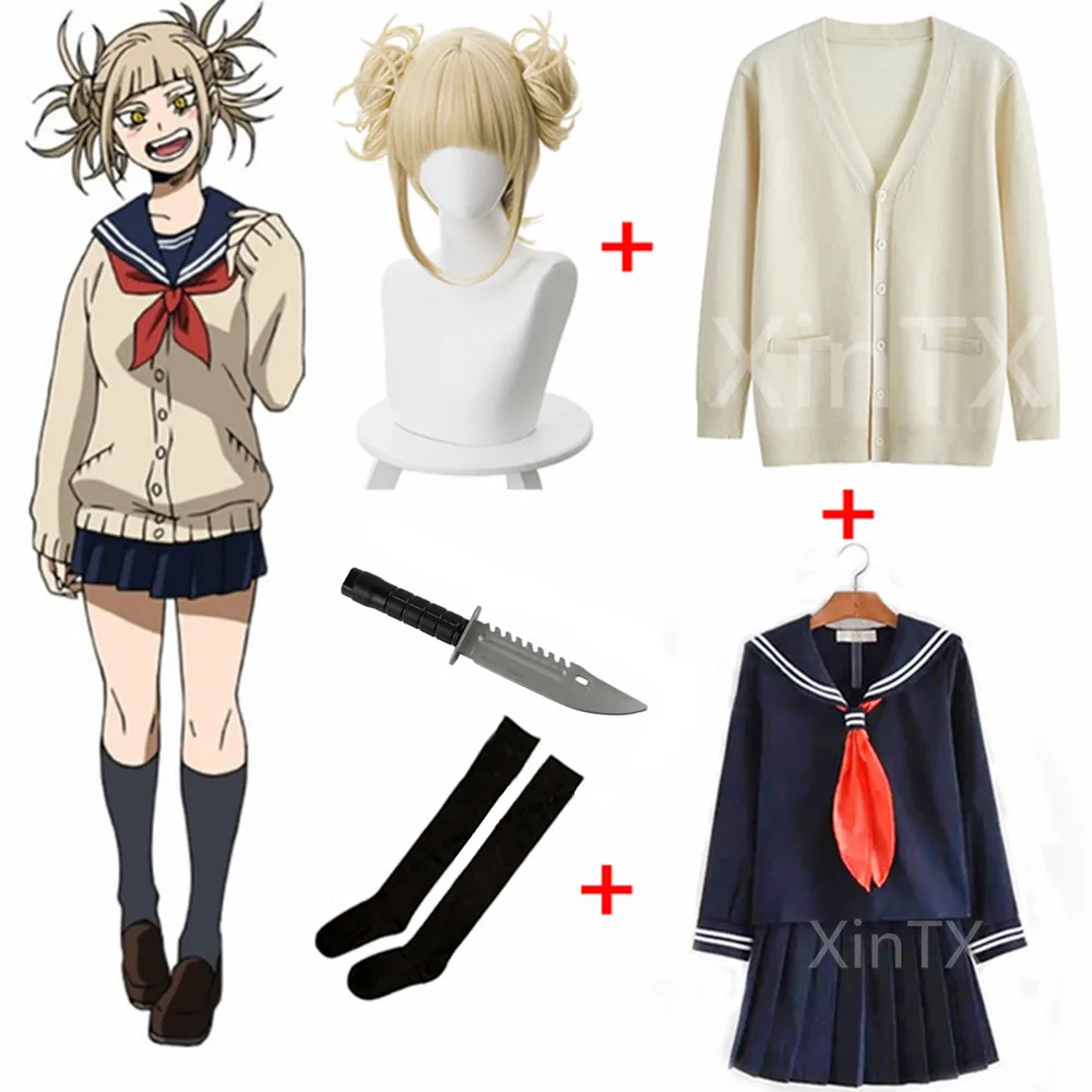 NEW!Anime My Hero Academia Halloween Cosplay Costume Boku No Hero Academia Himiko Toga JK Uniform Sweater Coat Wig Costumes
NEW!Anime My Hero Academia Halloween Cosplay Costume Boku No Hero Academia Himiko Toga JK Uniform Sweater Coat Wig Costumes