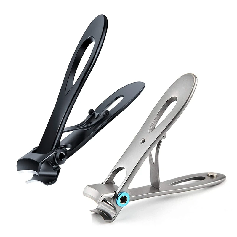 2X Nail Clipper Set Thick Toenail & Fingernail Cutter With Wide Jaw Opening Stainless Steel Silver & Black
2X Nail Clipper Set Thick Toenail & Fingernail Cutter With Wide Jaw Opening Stainless Steel Silver & Black